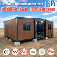 Rumah Kontainer Portabel Terisolasi Prefabrikasi 40Ft 20Ft 30Ft yang Dapat Diperluas dengan Kamar Mandi, Harga Rumah Prefab, Casa Portabel