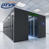 Armoire de réseau de centre de données à refroidissement modulaire à 2 rangées avec racks de serveurs à micro-modules Systèmes intégrés prêts pour le stock