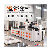 Scie à pont CNC 3 axes robuste HMI pour la découpe de pierre, granit, marbre et roche