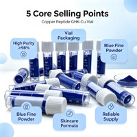 CAS 49557-75-7 Bubuk Peptida Tembaga GHK-Cu 99% Kelas Kosmetik Anti-kerut