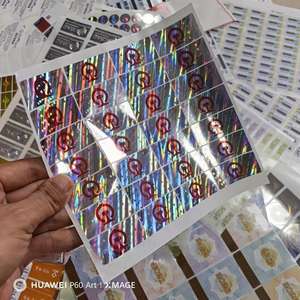 Stiker Hologram Kustom untuk Pesta, Stiker Hologram Transparan, Perlengkapan Natal, Dekorasi Anak, Dekorasi Pesta Ulang Tahun - Product Image 4