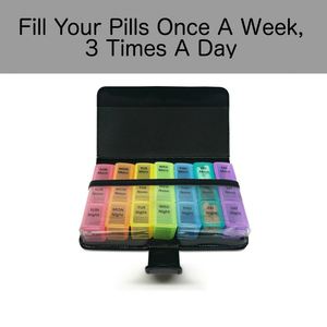 28 Cases <b>Tablet</b> <b>7</b> Day Weekly Medicine Plastic Box Pill Wallet With Pu Bag - Product Image 4