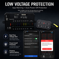 Panneau de commutation 8 canaux Pro avec protection contre les basses tensions, courant maximal 120A, 12V 24V, rétroéclairage DIY, panneau de commutation 8 gang pour voiture