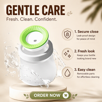 Gamelle pour animaux domestiques (chats et chiens) d'intérieur, anti-poussière, antibactérienne, facile à nettoyer, avec volume d'eau réglable (600 ml et 1200 ml), ne mouillant pas la bouche – Vente en gros