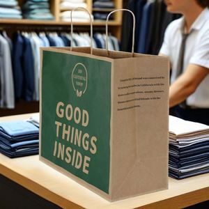 Bolsas de Papel de Lujo al por Mayor con Asas para Joyería, Embalaje de Regalo Morado, Logotipo Personalizado, Directo de Fábrica - Product Image 1