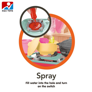 Spray acqua bollente grande tavolo da cucina giocattolo di talento chef cucina giocattolo con luce e musica - Product Image 2
