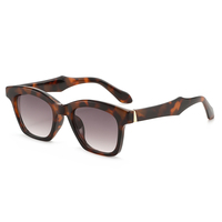 Nouvelles Lunettes de Soleil Carrées NWO T1805 Leopard, Monture Complète Simple, Tendance et Polyvalentes, Protection UV400, Vente en Gros Usine