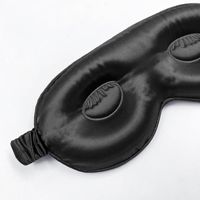 Masque pour les yeux en soie de mûrier pure LINA 22 Momme 100% en gros, 3D, sans pression, élastique, réglable, style européen et américain, quatre modèles