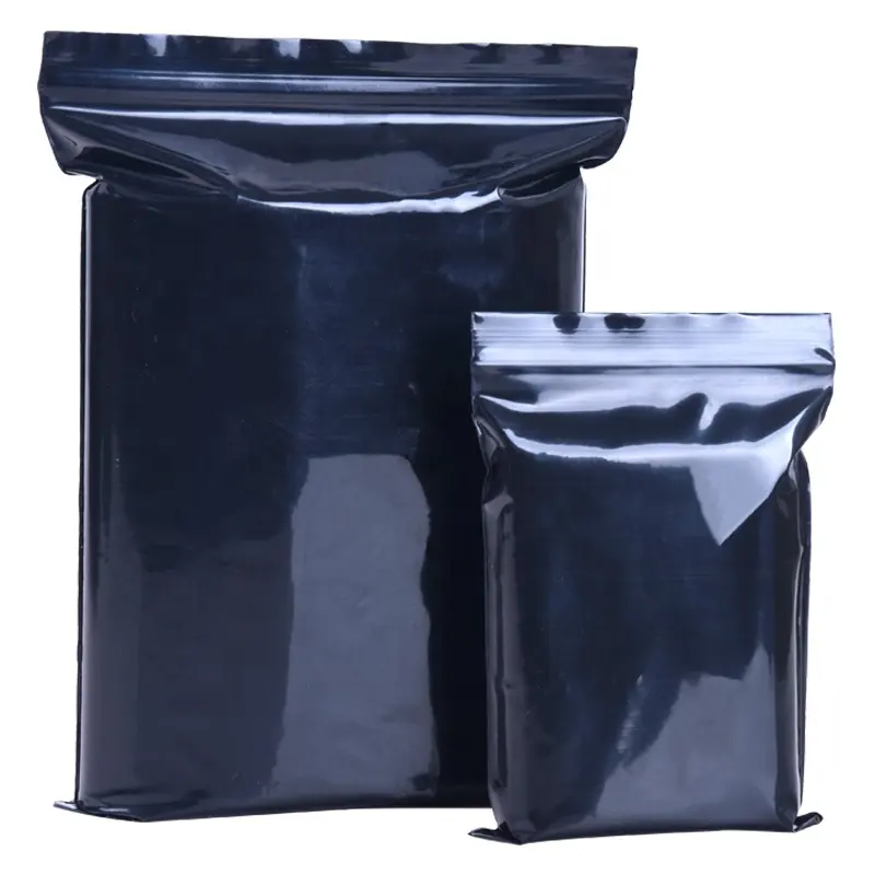 Jiachneg Ldpe Sacchetti Della Chiusura Lampo Serratura Freezer Storage Bag Nero/rosso Ldpe Sacchetto di Plastica