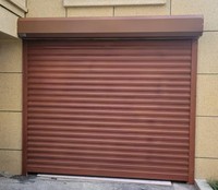 Porte de garage automatique électrique en aluminium isolé résistant à la rouille, volet roulant moderne de sécurité