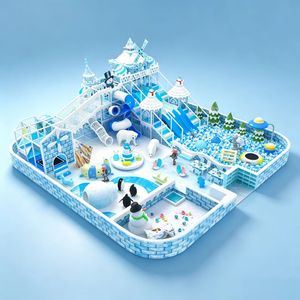 Aire de <span class=keywords><strong>jeux</strong></span> intérieure sur le thème du snowboard, équipement de terrain de <span class=keywords><strong>jeux</strong></span> souple personnalisé pour enfants avec piscine à balles et manège - Product Image 4