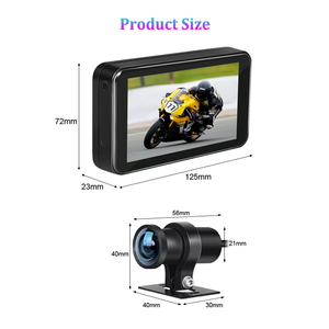 4.5 ''lcd xe máy Dash Cam máy ảnh 1080P 3 kênh 140 góc rộng màn hình với GPS TPMS chế độ đậu xe máy ảnh - Product Image 3