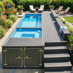 Piscina Elevada de Fibra de Vidrio Personalizada de Gran Tamaño (8m, 10m), Spa de Natación Moderno en Contenedor Marítimo (20ft, 40ft) - Product Image 3