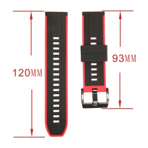 Correa de Reloj de Silicona Boband de 20mm 22mm para GT/<span class=keywords><strong>GT2</strong></span>/GT3, Correa Deportiva Inteligente de Repuesto Universal de Dos Colores - Product Image 4