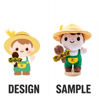Mainan Boneka Elektronik Interaktif Kustom Bahan Aman untuk Anak-Anak Bermain Mainan Lembut