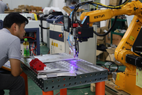 Tête de soudage DMK BWT30 avec écran de 15 pouces, alimentateur de fil et pièces d'équipement laser pour câbles