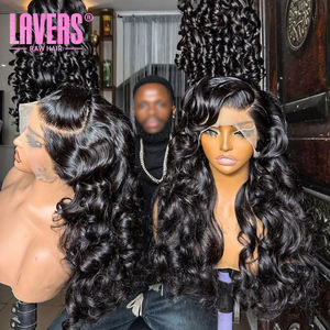 Peluca <span class=keywords><strong>de</strong></span> Cabello Humano con Ondas Profundas, Densidad 260%, Peluca Frontal <span class=keywords><strong>de</strong></span> Encaje HD 13x6, Cabello Brasileño <span class=keywords><strong>de</strong></span> 34 Pulgadas, Ondas Profundas Sueltas, Pelucas Frontales <span class=keywords><strong>de</strong></span> Encaje 5x5 para Mujer - Product Image 6