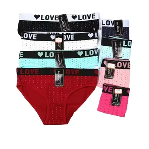 0.43 Dollar Model MSK001 Waist 28-32CM Adult Hipster Panties Colorful Cotton Sexy Women Panty Underwear With Many Prints