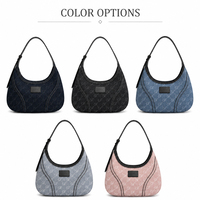 Sac à main matelassé moderne et tendance avec fermeture éclair, poignée dorée, motif géométrique, sac à bandoulière pour femme, vegan, chaînes souples
