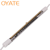 Lampe chauffante infrarouge en fibre de carbone de qualité supérieure 220 V 1500 W 2000 W 300 mm-1000 mm pour la sérigraphie, le revêtement et le séchage d'encre
