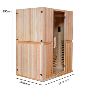 2 Person Outdoor Sauna <strong>Wood</strong> Cube <strong>Canada</strong> Red Cedar <strong>Wood</strong>/Hemlock Sauna Room Outdoor Garden Square Sauna Room - Product Image 4