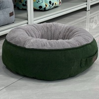 Lit pour chien ETRIP PET en forme de donut, ultra luxueux, taille moyenne, lavable, avec fond antidérapant, lits ronds pour animaux de compagnie