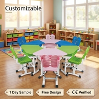 Mobilier scolaire, usine ISO, OEM, ODM, table et chaise de lecture pour enfants personnalisées, qualité E1, pour salle de classe préscolaire