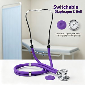 Stéthoscope médical à double tête certifié CE MDR, outil de diagnostic cardiaque pour médecins, infirmières et étudiants en médecine - Product Image 1