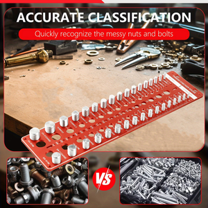 34 Gewinde prüf mutter und Schrauben gewinde prüf bolzen größe und Gewinde kennung lehre 19 Standard-und 15 metrische Schrauben-und Muttern lehre - Product Image 5