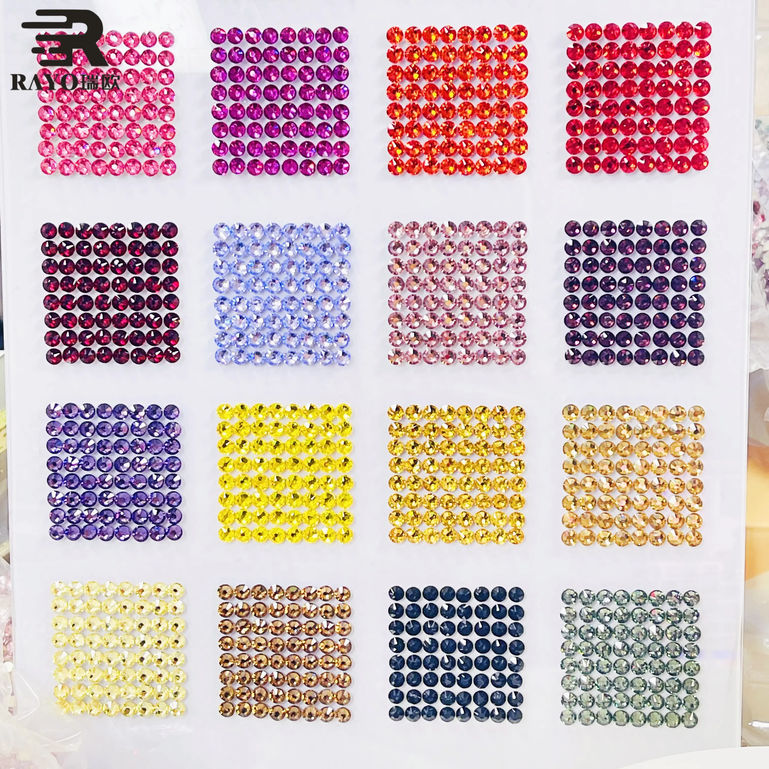 Extremely Shiny 2088 round Rhinestones 1440pcs Non-Hot Fix Loose SS10 SS16 SS20 Flatback Style for Garment Nail Art Decoration