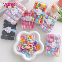 Mini-Haargummis zum Haarbinden, Baby-Pferdeschwanzhalter, Kinder-Haargummis aus Polyester-Nylon-Gewebe, lässige modische Haardekoration