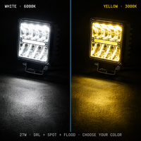 Commande en gros de lampes auxiliaires 27W 3000K blanc pur 9-30V IP67 81210-06100, feux antibrouillard LED pour véhicules tout-terrain 4x4