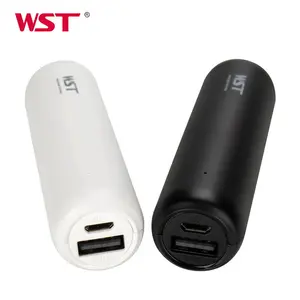WST Wholesale price 3350mAh mini power bank 5V 1A low power pocket mobile phone charger tube power bank for gift