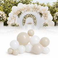 Kit d'arche de guirlande de ballons gonflables réutilisables en latex Jyao pour la décoration de fêtes d'anniversaire d'enfants et de mariages, en PVC sérigraphié rechargeable