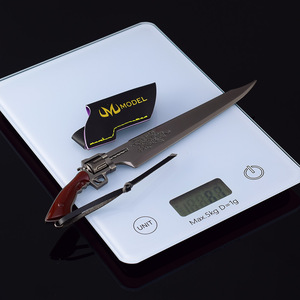 <span class=keywords><strong>Final</strong></span> <span class=keywords><strong>Fantasy</strong></span> VIII Cool Metal Gun Blade Arma Modelo Juguete Espada Acero Hoja abierta Seguridad Juguete Cuchillo Artesanía Decoración - Product Image 2