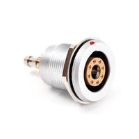 8 + 1 conectores RF coaxiales (FGG + EGG) 8 núcleos de latón chapado en oro IP66/IP68 enchufe de aviación conector de señal mixta enchufe de Cable