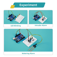 Kit Completo de Iniciación para Proyectos de Circuitos Electrónicos Educativos STEM con 98 Componentes Programables DIY, Módulo Básico R3 para Arduino