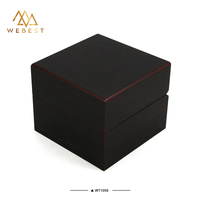 Webest Boîte à montres Cadeau de luxe Boîte de rangement de voyage pour montres Boîte d'emballage en bois pour montres