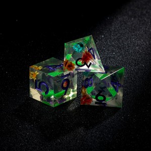 Set di 7 Dadi Poliedrici con Numeri Dispari D3-D25, Dadi con Numeri Dispari D3, D5, D7, D11, D13, D15, D17, D25 - Product Image 5
