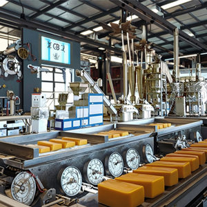 Pour vente en gros machine de fabrication et emballage de savon de bain à saponification d'huile - Product Image 1