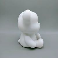 Nouvel Arrivage Sculpture d'ours assis en résine fluide de 18 cm, Peinture DIY, Peintures acryliques pour coulage en 37 couleurs, Jouets éducatifs pour enfants