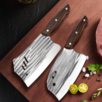Cuisine de qualité supérieure en acier inoxydable couperet japonais couteaux de boucher couteaux de chef à découper boîte-cadeau