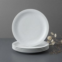 Assiettes à dîner en céramique blanches en gros de l'usine PITO, assiettes à dîner en céramique pour restaurant, hôtel