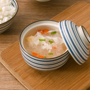 High Quality Small <b>Ceramic</b> Ball Type Stew <b>Pot</b> and Dessert Bowl with Lid for Parties - Product Image 5