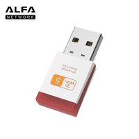 Adaptador USB Wi-Fi+ ALFA Network 650M, Receptor de Red Inalámbrica Externo Plug & Play, Compatible con Windows 7/8.1/10/11