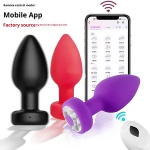 Erwachsenen-Sexspielzeug mit Silikon-Vibration für den Anus mit Fernbedienung 10 Vibrationsmodi für das Anal-Spielzeug. - Product Image 2