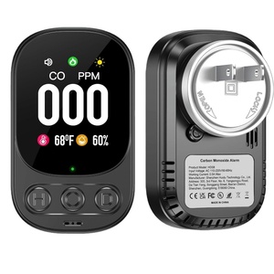 Monitor inteligente de nivel de CO, alarma, probador de gas de monóxido de carbono, enchufe con sensor de temperatura y <span class=keywords><strong>humedad</strong></span> - Product Image 1