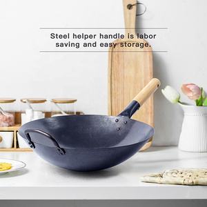 Ustensiles de cuisine chinois en <span class=keywords><strong>acier</strong></span> au <span class=keywords><strong>carbone</strong></span>, pour bien-être, livraison gratuite - Product Image 2