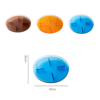 Plateau de service rond en acrylique rétro nostalgie salon ménage Table basse décor Lucite fruits plateau de rangement organisateur