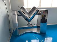 Mélangeur en acier inoxydable de type V, machine de mélange de poudre sèche à haute efficacité pour l'utilisation alimentaire, chimique et industrielle
